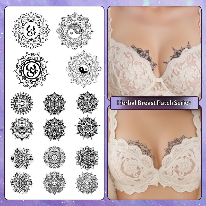 Nipple Cover Pasties - 2/3/6/8 Adet Datura Desenli Geçici Göğüs