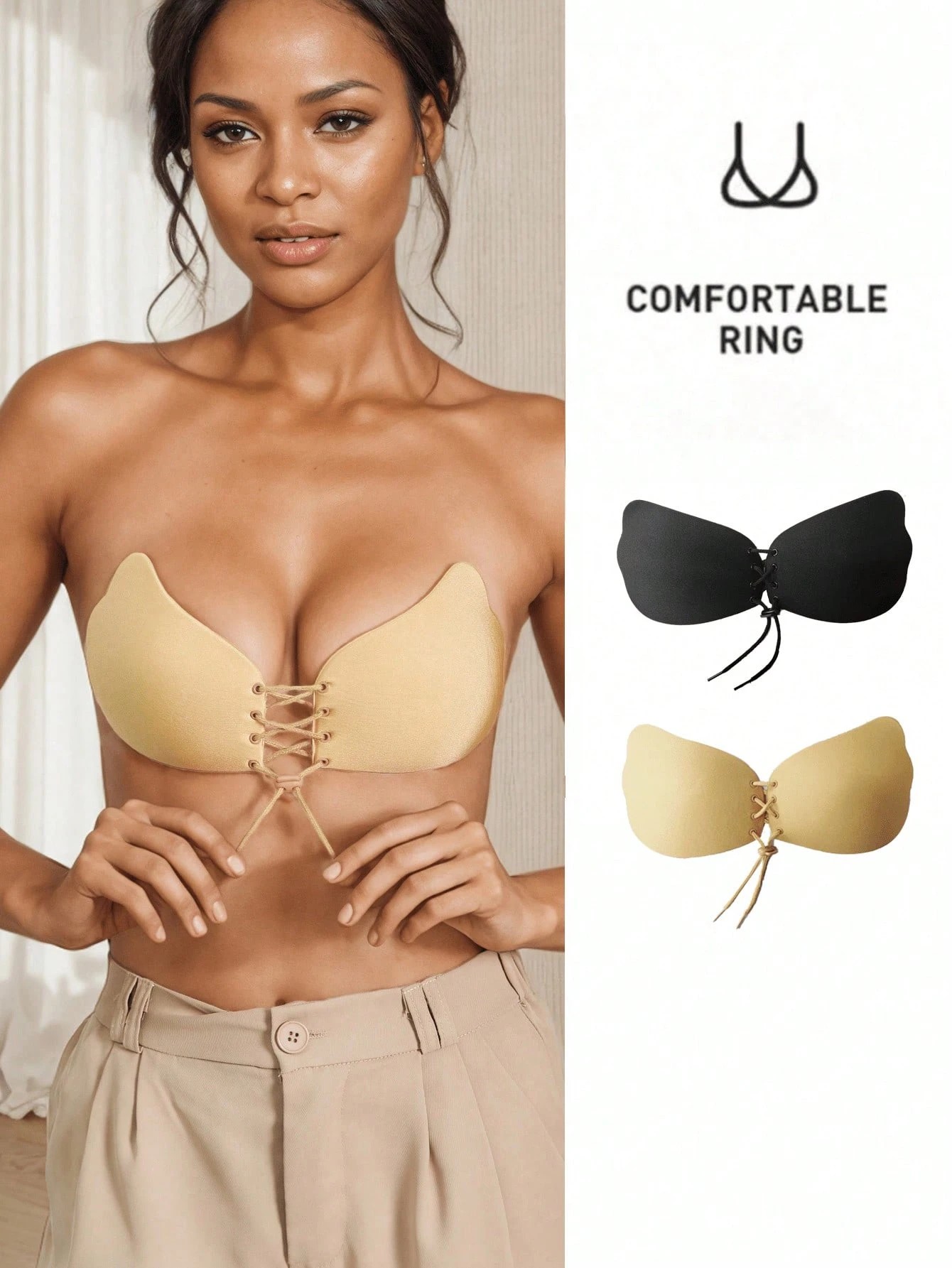 Strapless Bra Backless - 1 Adet Yapışkan Sütyen, Sırtı Açık
