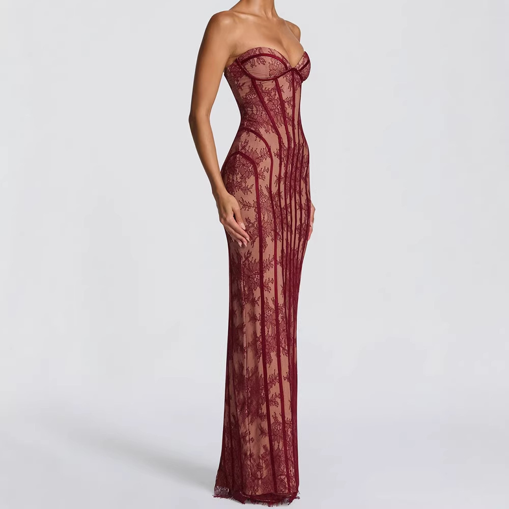 Strapless Bra Backless - Kadınlar için Straplez Dar Kesim Uzun