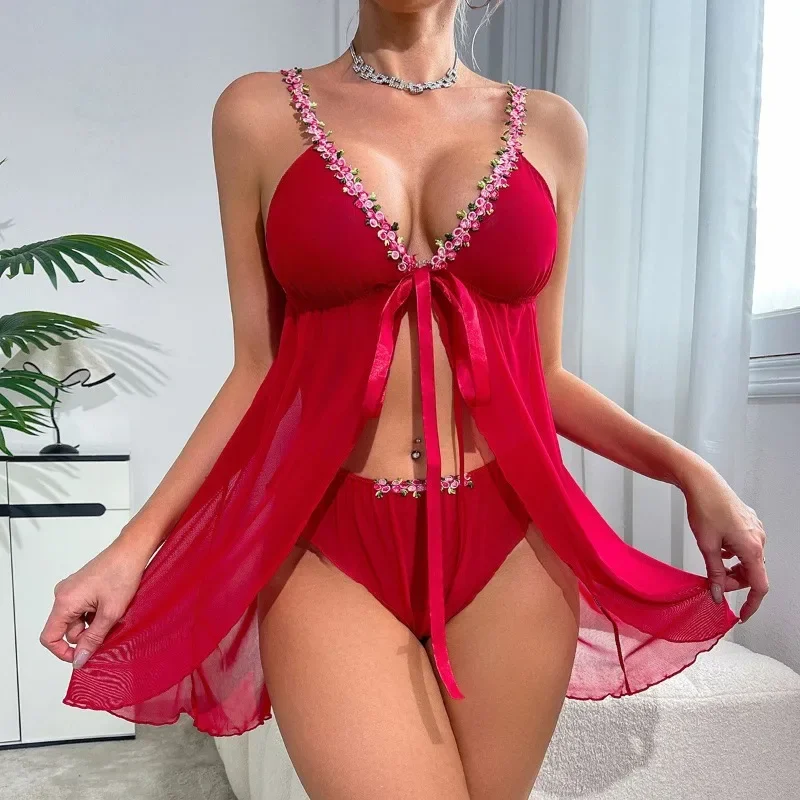 Büyük Beden Seksi, Önü Açık, V - Babydoll Chemise Night incelemesi ve fiyatı