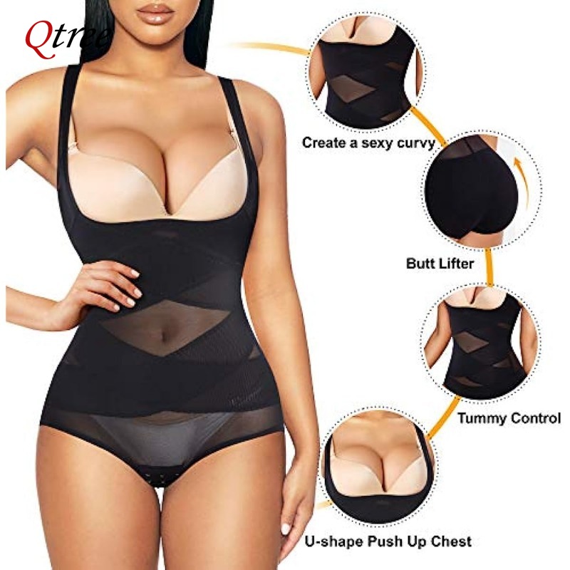 Qtree Fajas Reductoras Kadın V - Shapewear Bodysuit Firm incelemesi ve fiyatı