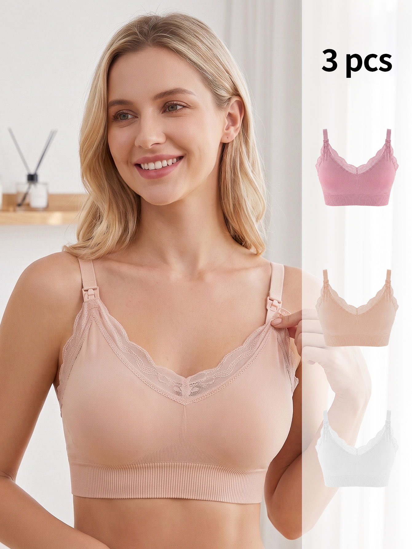3 Adet Emzirme Sütyeni, Kablos - Nursing Bra Sleep incelemesi ve fiyatı